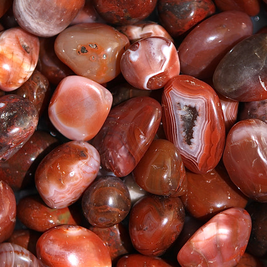 Red Agate Tumbled Stones